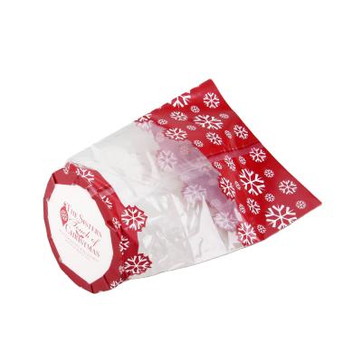 China Transparent Flat Bottom Bag Packaging OPP Plastic Bag With Adhesive Seal for sale