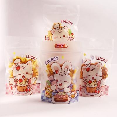 China Custom Order Accepted Cellophane Gift Bags For Bakery Biscuits Chocolate And Desserts for sale