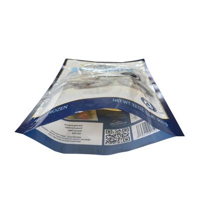 China Frozen Food Vacuum One Side Open Three Side Seal Bag Heavy Duty Nylon Material for sale