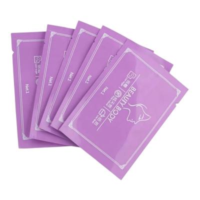 China Logo Printing Flat 3 Side Seal Pouch For Perfume Lotion Cream Powder Sachet for sale