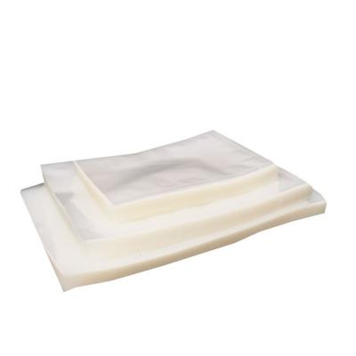 China Heavy Duty Clear Poly Nylon Vacuum Seal Pouch Bags With Tear Notch For Food Packaging for sale