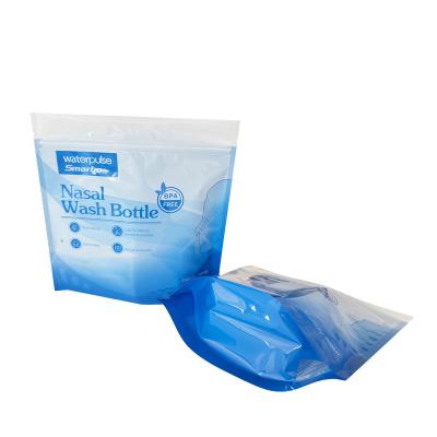 China Foldable Resealable Zip Seal Mylar Bags With Frosted Window Heat Seal Logo Printing for sale