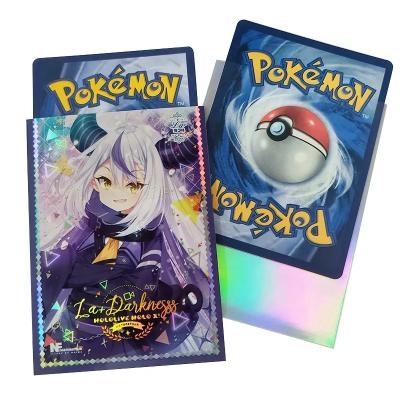 China Custom Holographic Art Print MTG Standard Size Cute Anime Girl Print Trading Card Sleeves for sale