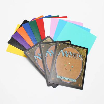 China Colored Matte Card Sleeve 16 Colors Consistently Cutting Mtg TCG CCG Yugioh PP Material Photo Card for sale