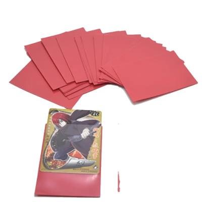 China Custom Logo ODM Clear Soft Plastic Trading Game Card Protector Sleeves For Anime Yugioh Mtg Tcg for sale