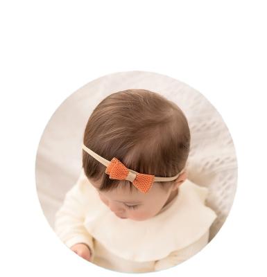 China Cloth Children's Hair Accessories Hair Net Yarn Bow Baby Headband Girl Headband Baby Headwear for sale