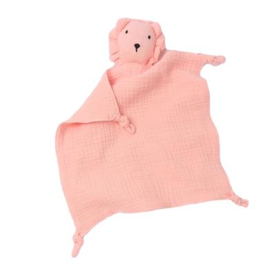 China Cotton Breathable Gauze Baby Towel Infant Sleeping Doll Drool Soothing Towel for sale