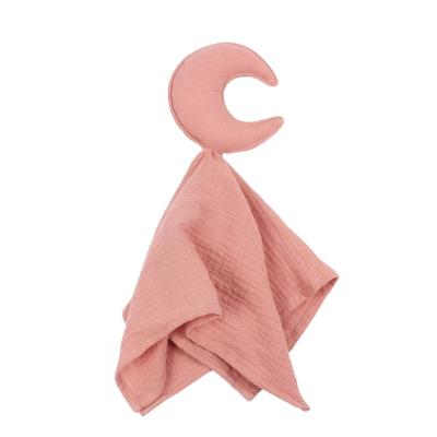 China Air-permeable Exploding Stars And Moon Towel Baby Cotton Baby Sleeping Doll Soothing Cover Towel Small for sale