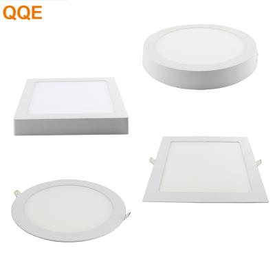 China 2019 new residential 3w 6w 12w 18w 24w panel light round and square LED panel light for sale