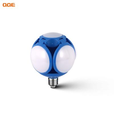 China Residential Super Bright Bendable Fan Blade Led Bulb E27 28W LED Light UFO Lamp AC 85-265V LED Bulb for sale