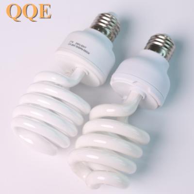 China Factory Wholesale Half or Full Spiral Compact Fluorescent Lamp E27 B22 220V 240V Led Light Bulb for sale