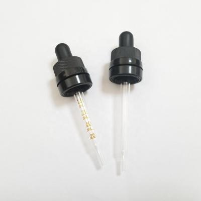 China Pilfer Proof / Tamper Evident 18/415 Child Resistant And Tamper CRC Evident Double Dropper Different Length Pipette for sale