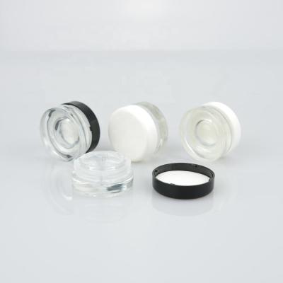 China Eye Creams 5ml 7ml 9ml Clear Jar Child Proof Wax Concentrate Glass Containers With Screw Top for sale