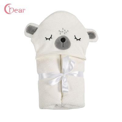 China Cute Viable Shape Thick And Absorbent Bamboo Baby Shower Hooded Towel For Sensitive Skin Months Newborn Baby for sale