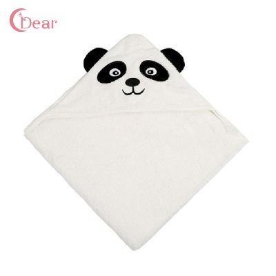 China Wholesale Customized Sustainable Soft Baby Large Size Super Absorbent Animal Design Hooded Towel for sale