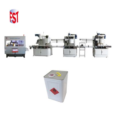 China Chemical Metal Tin Can Square Body Making Machine Production Line for sale