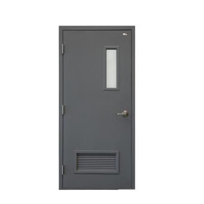 China Environmental Friendly Door Fire Veneer BS 2 Hrs MDF Standard Rated Wood Fireproof Decorative Hotel Door With Lockset for sale