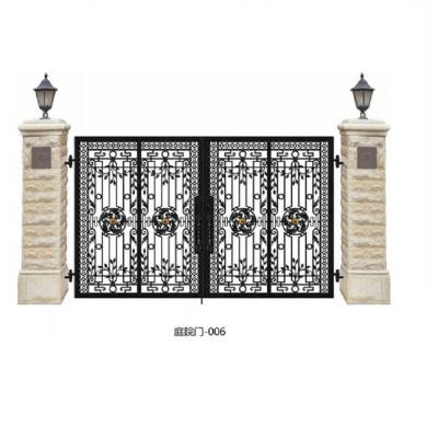 China Modern european aluminum courtyard gate villa garden gate garage door for sale