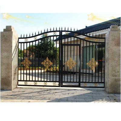 China modern arch gates wrought iron villa gate steel designs and garden arch wrought iron gate for sale