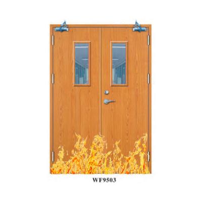 China 2022 Latest Fire Protection Room Wooden Door Designs BS Fire Proof Doors Wooden Bedroom Interior Door for sale