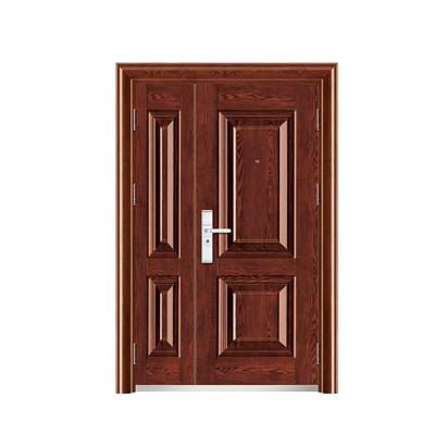 China High Quality Modern Double Door Modern Design Customs Entrance Security Steel Doors For Apartment for sale