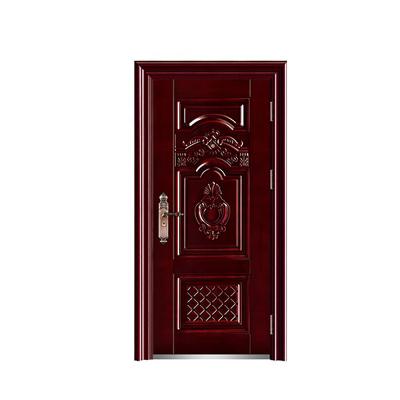 China Hot sale fire protection with double design low price modern luxury high quality simple exterior safety steel door for sale