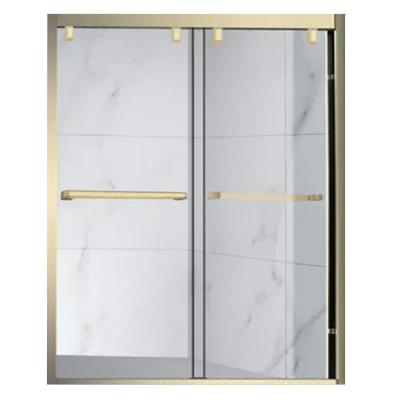 China Waterproof European Standard Hot Selling Shower Glass Door Double Sided Swing Profile Plate Design Aluminum Glass Side Opening for sale