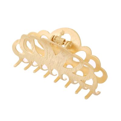 China 2021 high quality fashion hair accessories gold hair claw for thick hair for sale