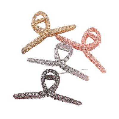 China Zinc Alloy Hair Claw Stylish Fashion Large Hair Claw Clips For Girls Claw Clip for sale