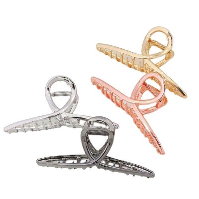 China Zinc Alloy Hair Claw Korean Women Shape Big Hair Clip Claw For Women for sale