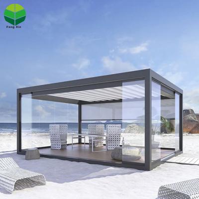 중국 Easily Assembled Insulated Aluminum Pergola Stoff Automatica Scorrevole Pergola Parasol 판매용