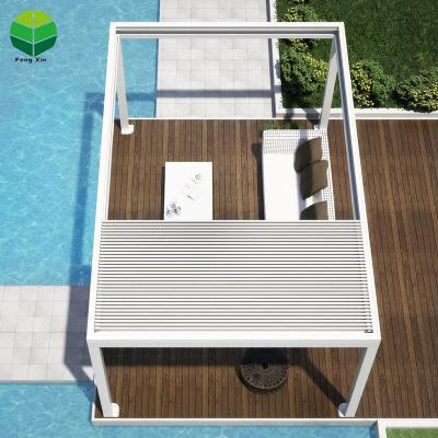 China Easily Assembled Best Single Electric Retractable Bioclimatic Outdoor Garden Pergola for sale