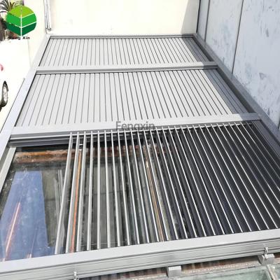 China Customized High Quality Modern Exterior Aluminum Sun Awning Remote Control Retractable Roof for sale