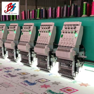 China BOFAN/OEM 935 High Speed ​​Computerized Embroidery Machine 9 Needles 35 Heads Cheap With Auto Trimmer 11800x2400mm for sale