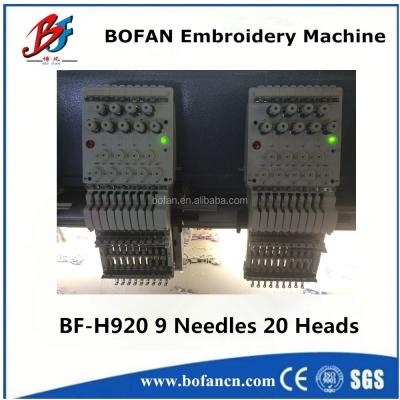 China Energy saving ; automated; 1200 rpm 20 head high speed commerical embroidery machine for sale for sale