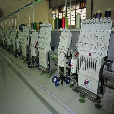 China BEK or Dahao normal material 5 inch color control automated flatbed plus sequin plus towels or Chenille embroidery machine with 12heads for sale