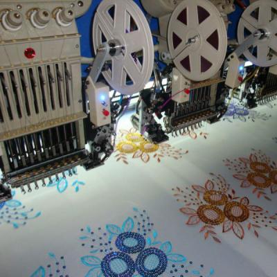 China 9 Needles 10 Heads Double Sequin Computerized Embroidery Machine Price 800*800mm for sale