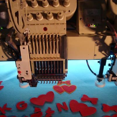 China Garment Shops BOFAN 9 Needles 6 Heads Low Price Laser Cutting Embroidery Machine for sale