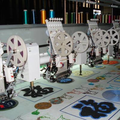 China BOFAN 12 head chenille embroidery machine with dahao software 8.2x2.86m for sale