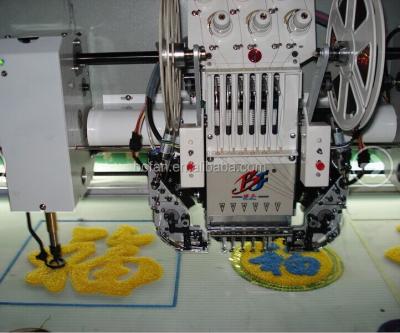 China BEK Or Normal Equipment 6 Heads Automated Decking / Flocking Embroidery Machine Price for sale