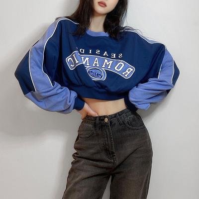 China Wholesale Loose Fit Anti-Wrinkle Gym Wear Pull Over Graphic Crop Sweater Hoodie for sale