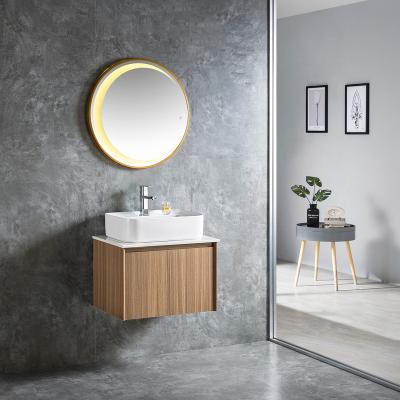 China High Quality Bathroom Cabinet Counted Modern PVC Bathroom Basin Design Bathroom Cabinet PVC Wall Mounted Cabinet 6512-60 for sale