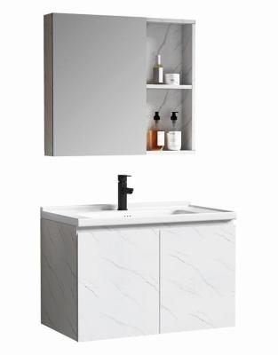 China Modern Armario De Banheiro Bathroom Sink Cabinet Evkur Bathroom Vanity Cabinets ABT001 110 Hangzhou Sale Mirror for sale