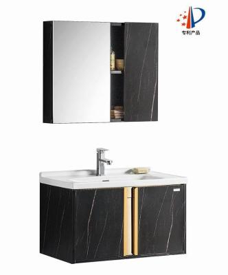 China Modern Armario De Banheiro Bathroom Sink Cabinet Evkur Bathroom Vanity Cabinets ABT001 110 Hangzhou Sale Mirror for sale