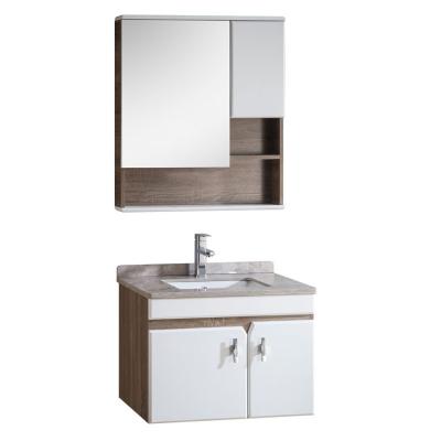 China Factory Wholesale Modern Chinese Hotel Modern Plywood Bathroom Vanity Cabinet With Mirror, Plywood Mirror Cabinet for sale