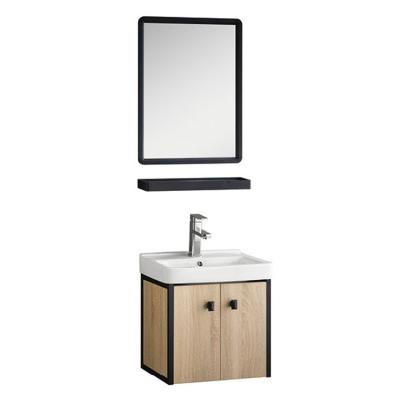 China Hot Sale Traditional Cabinet in Saudi Hotel Modern Plywood Aluminum Alloy Bathroom Vanity Cabinets with Wall Mounted Mirror for sale