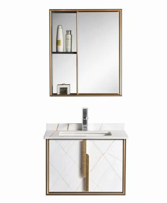 China Material Origin Marine Type Place Model Usage WEILI ZHE WLGM of Hotel Modern Plastic White Color Milk Style Mirror Cabinet Bathroom for sale