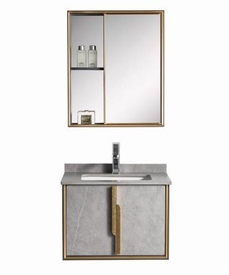 China Hot Sale Modern LED Illuminated Bathroom Vanity Mirror Cabinet Light Frame Customized Modern Style Stainless Steel Lighting Graphic for sale