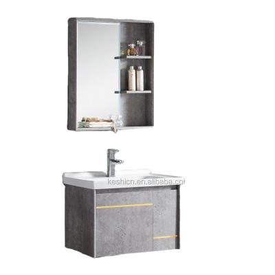 China Modern Armario De Banheiro Bathroom Sink Cabinet Evkur Bathroom Vanity Cabinets ABT001 110 Hangzhou Sale Mirror for sale