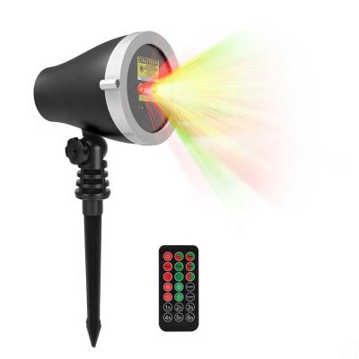 China Outdoor Wireless Remote Controller Aluminum Alloy Red Red/Green Stars and Star Show Christmas Green Laser Light Projector for sale